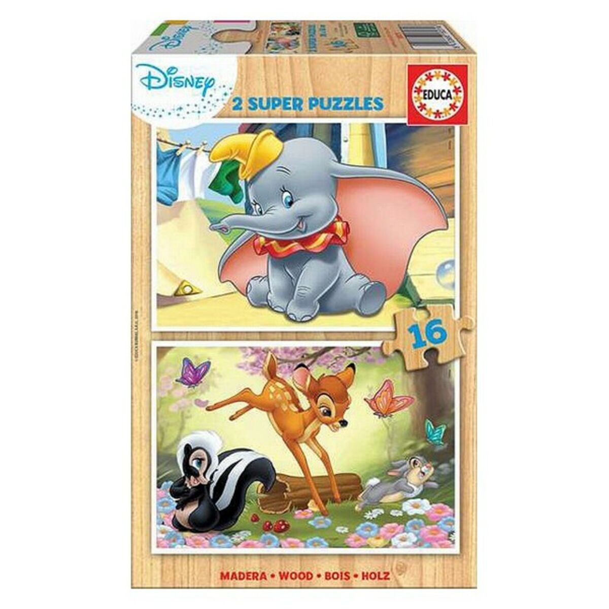 Educa - Puzzle Disney Dumbo + Bambi Educa (2 x 16 pcs)