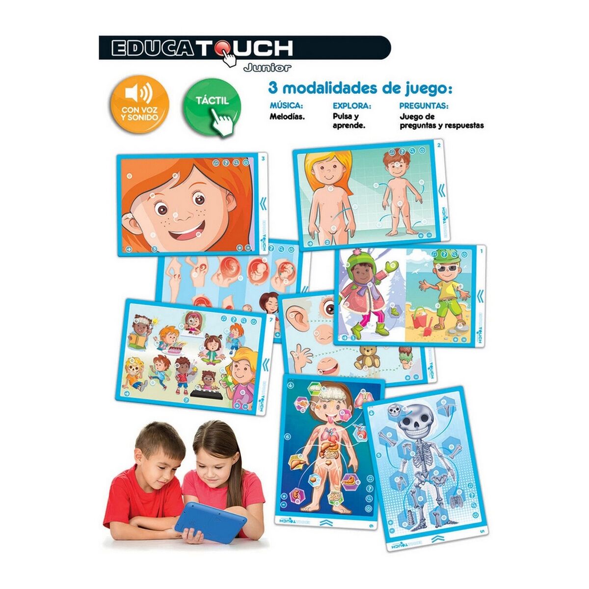 imagem de Tablete Interativo Infantil Educa Educa Touch Junior: El Cuerpo Humano2