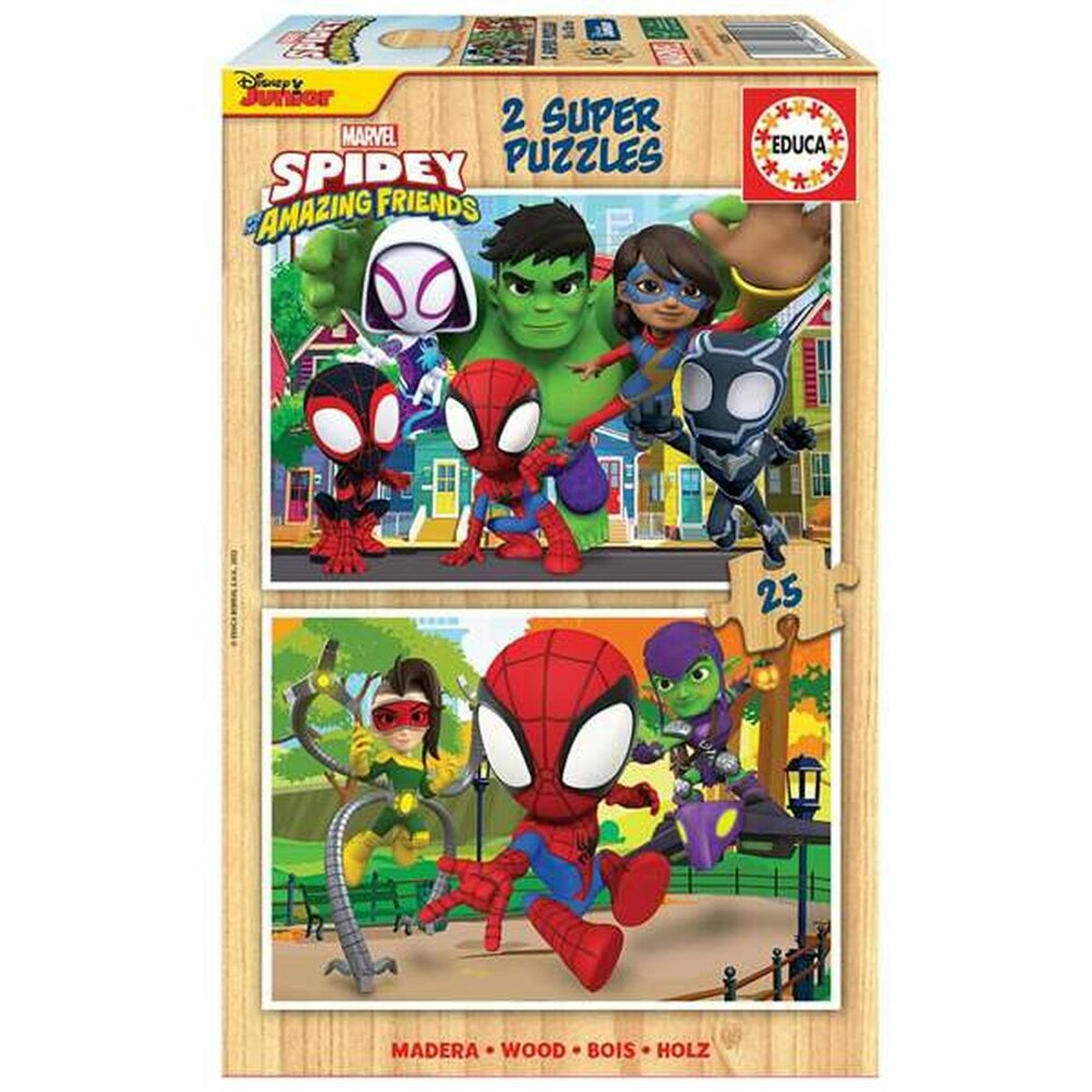 Educa - Puzzle Educa Spidey & His Amazing Friends (2 x 25 pcs)