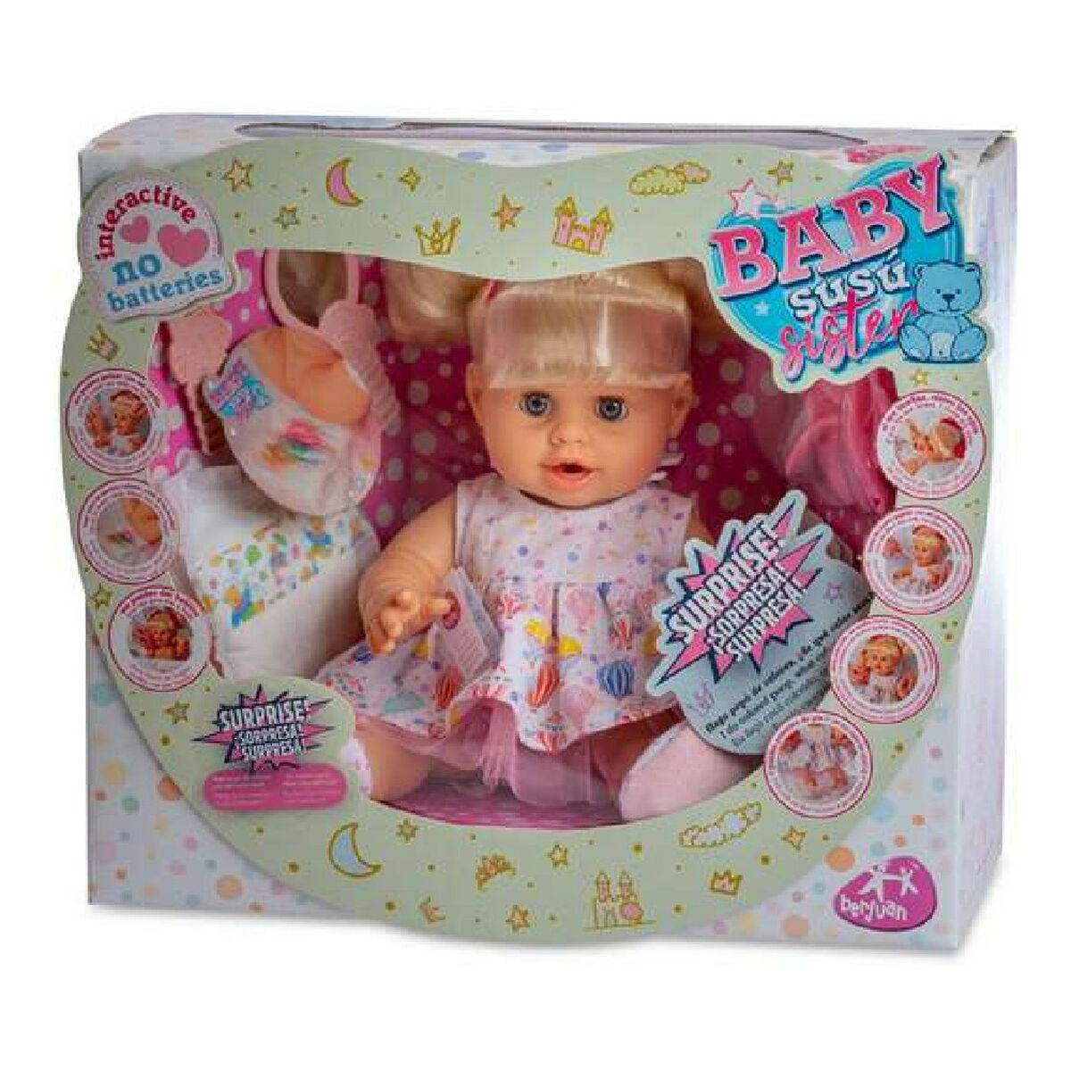 Berjuan - Boneca bebé Baby Susú Sister Berjuan (38 cm)