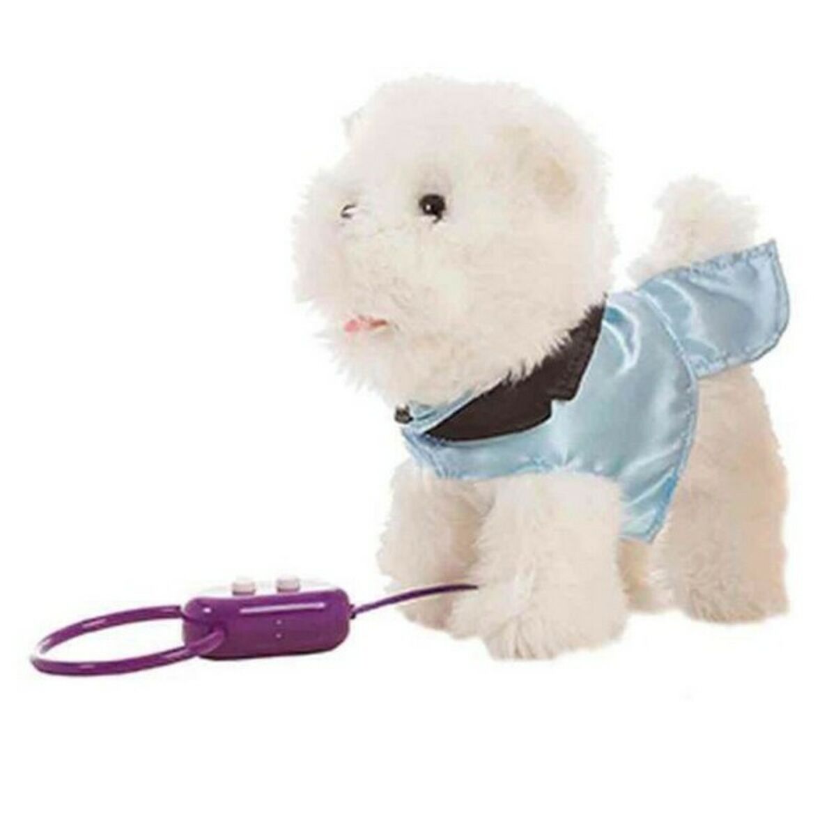 Bigbuy Fun - Peluche com Movimento Dog Branco 22 cm (22 cm)