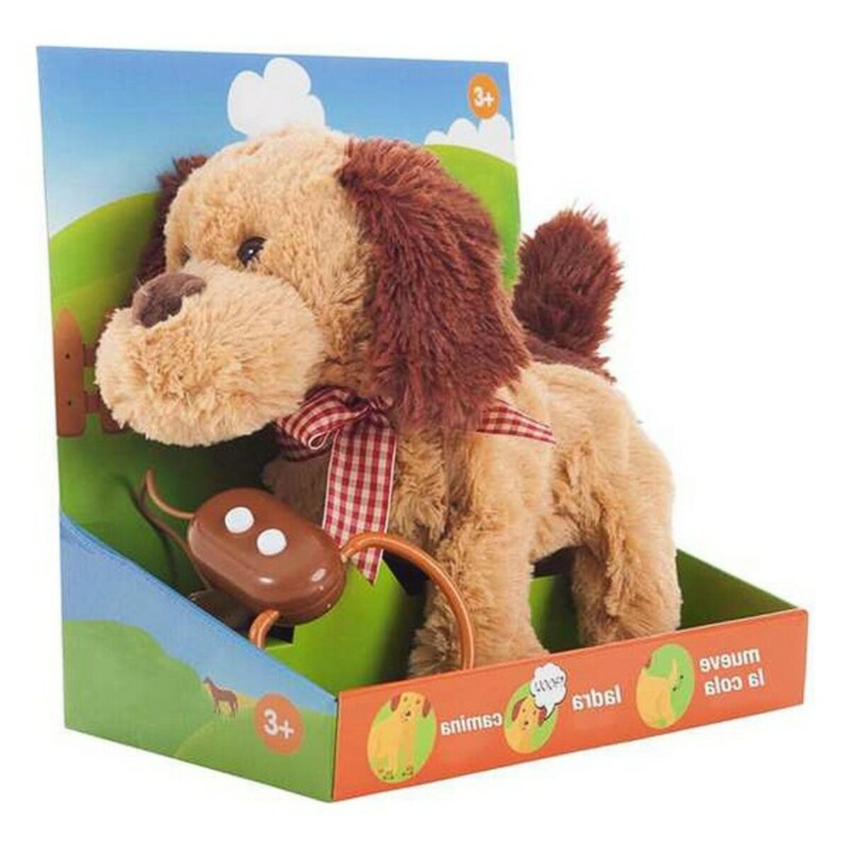 Bigbuy Fun - Cão de Peluche Castanho 22 cm