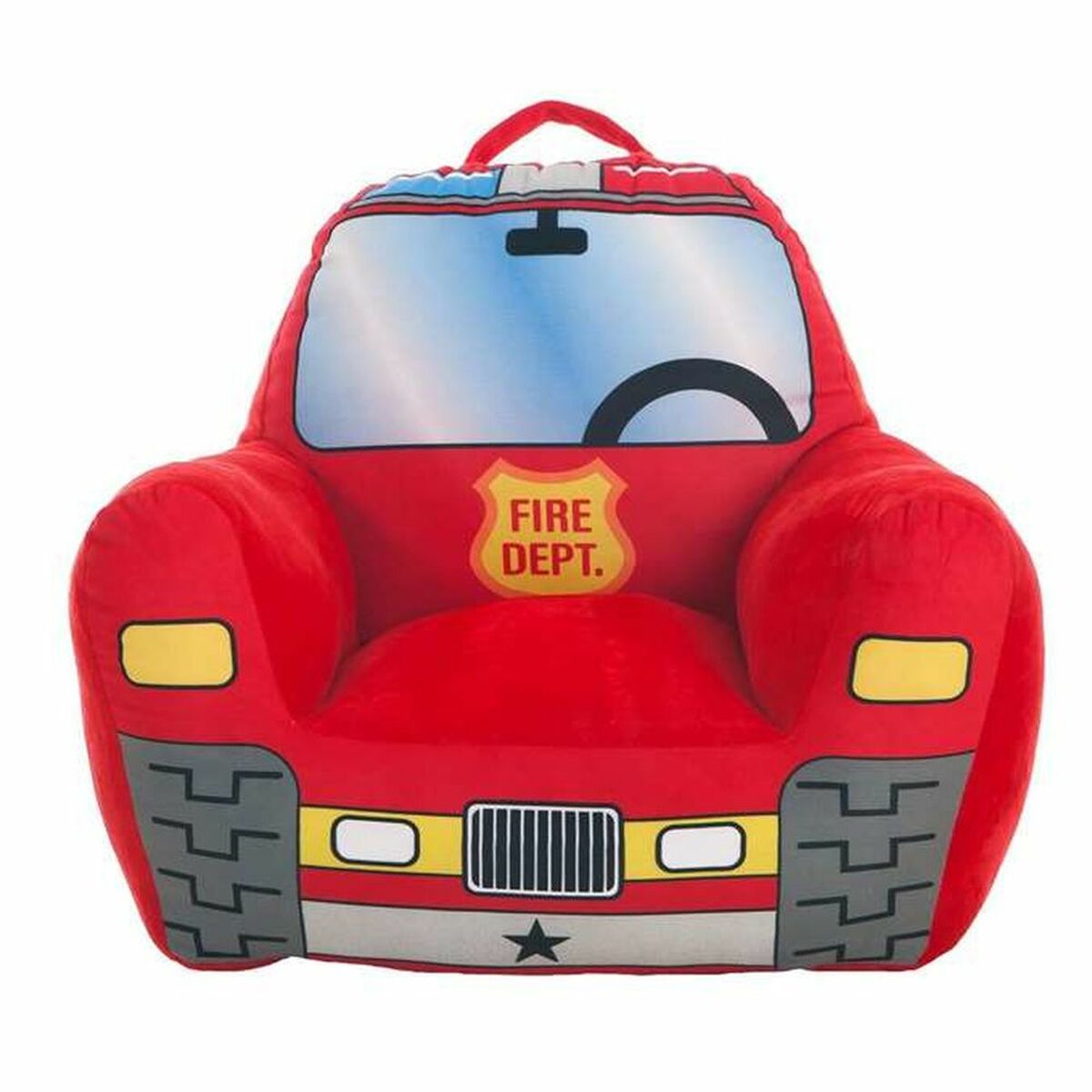 Bigbuy Fun - Poltrona Infantil Camião de Bombeiros 52 x 48 x 51 cm Vermelho Acrílico (52 x 48 x 51 cm)