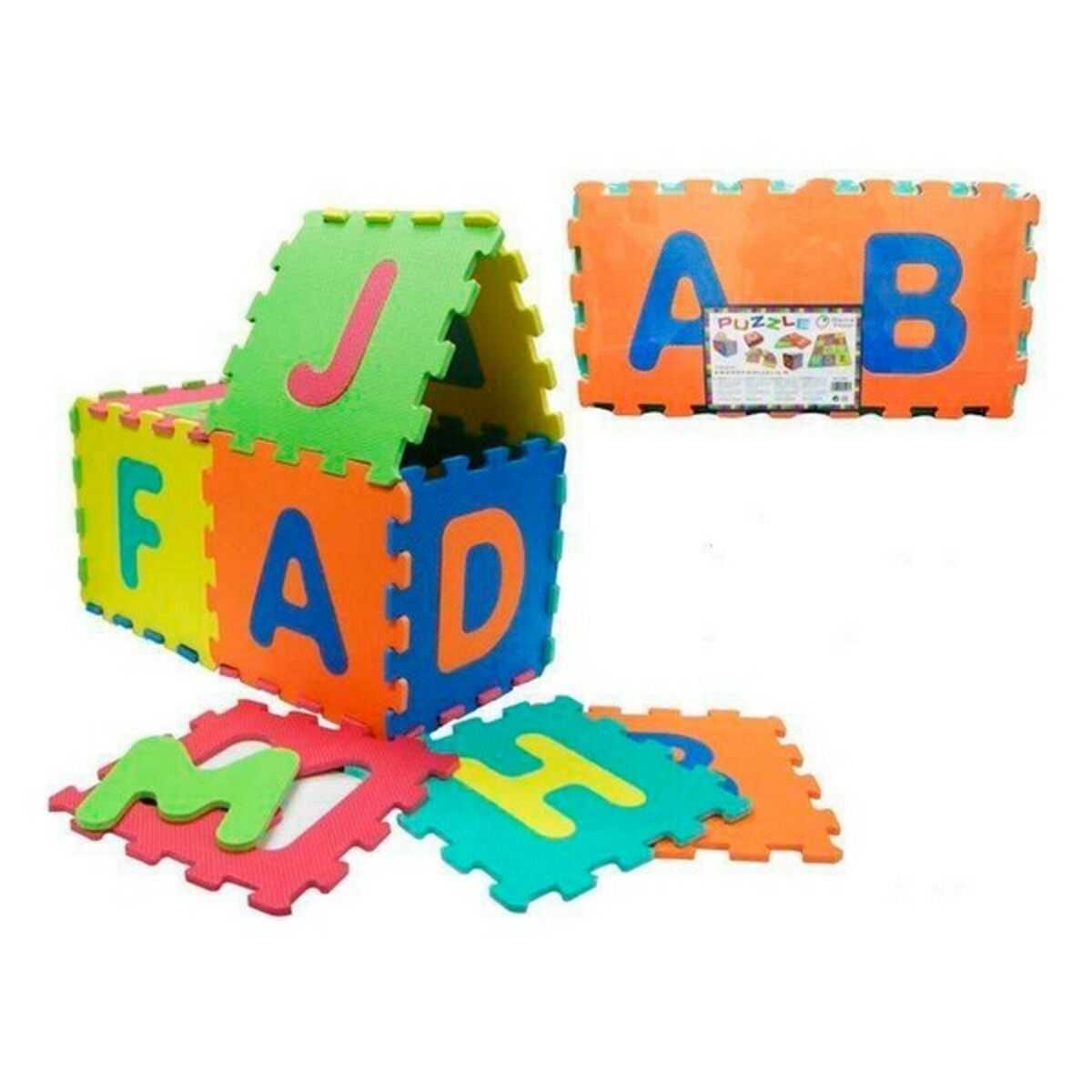 Bigbuy Fun - Puzzle Infantil Borracha Eva 14 pcs