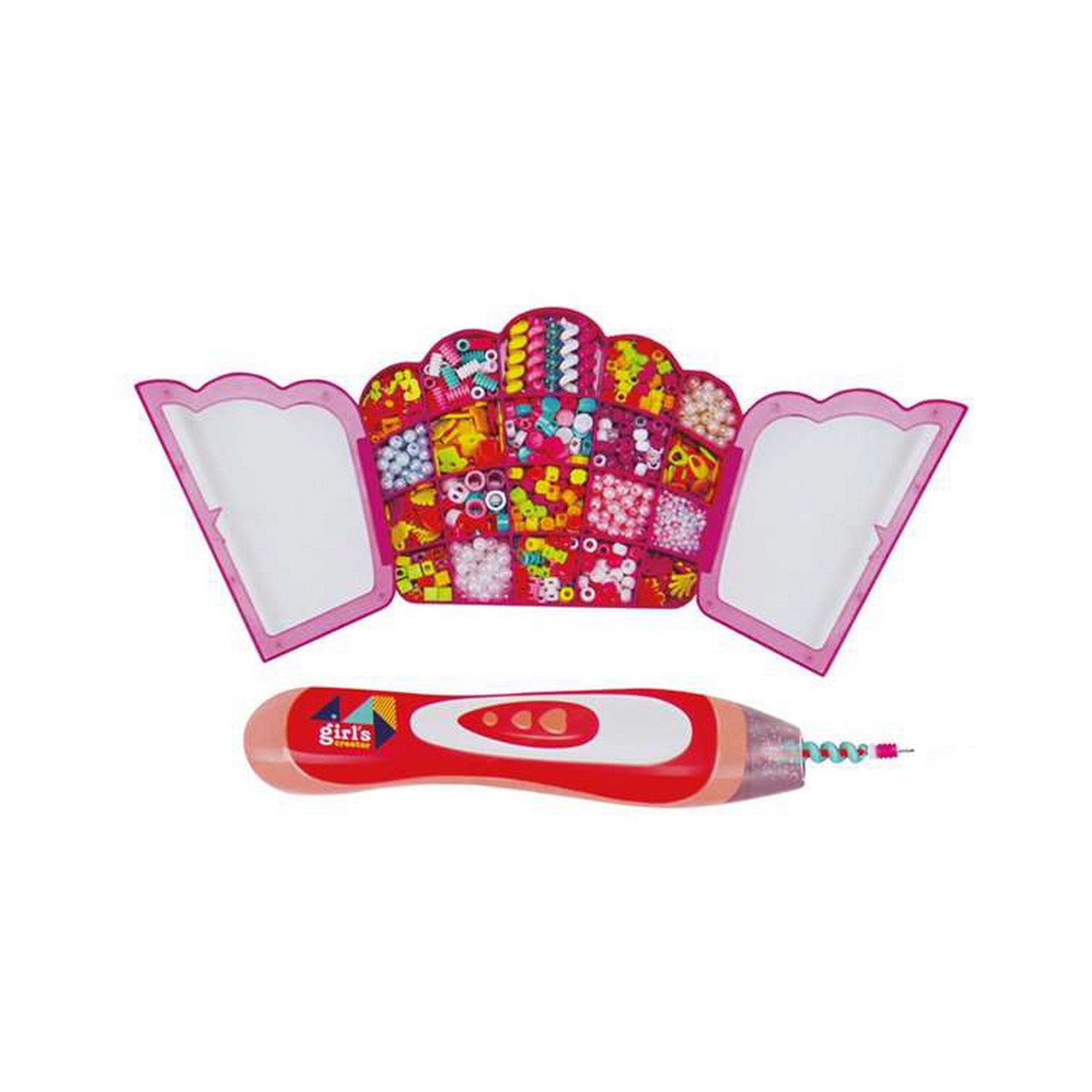 Bigbuy Fun - Conjunto de Cabeleireiro Infantil Aparelho para Entrançar o Cabelo Com Acessórios (45 x 32 x 6 cm)