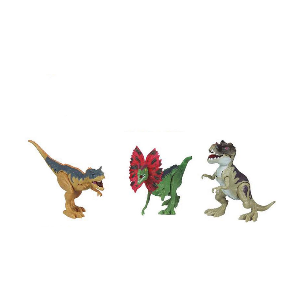 Bigbuy Fun - Conjunto Dinossauros Som Luzes 3 Peças