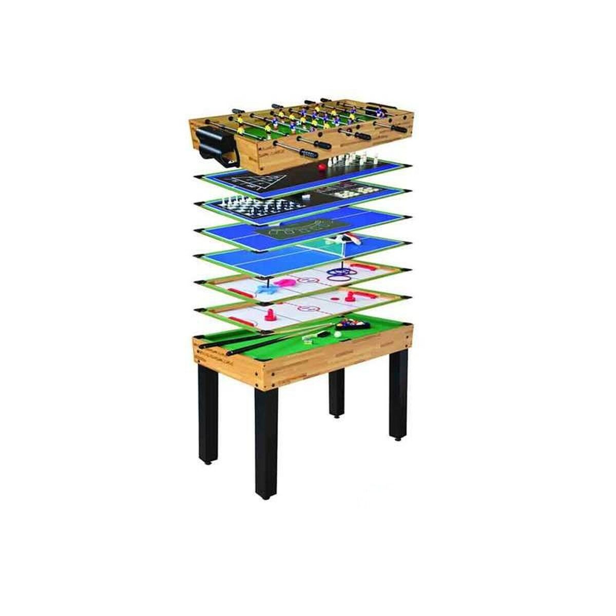 Bigbuy Fun - Mesa Multijogos 12 em 1 124 x 61 x 81 cm