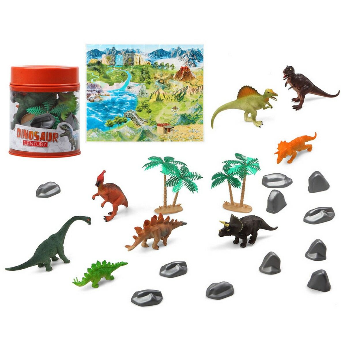 Bigbuy Kids - Conjunto Dinossauros (22 Peças)