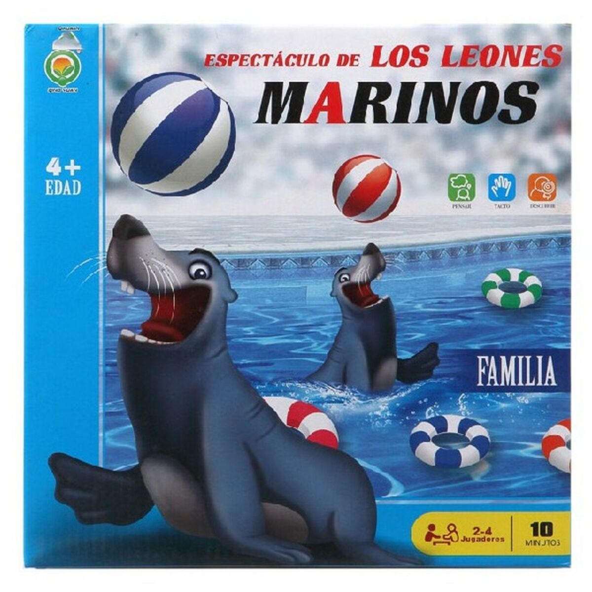 Bigbuy Fun - Jogo Educativo Sea lion show Azul (27 x 27 cm)