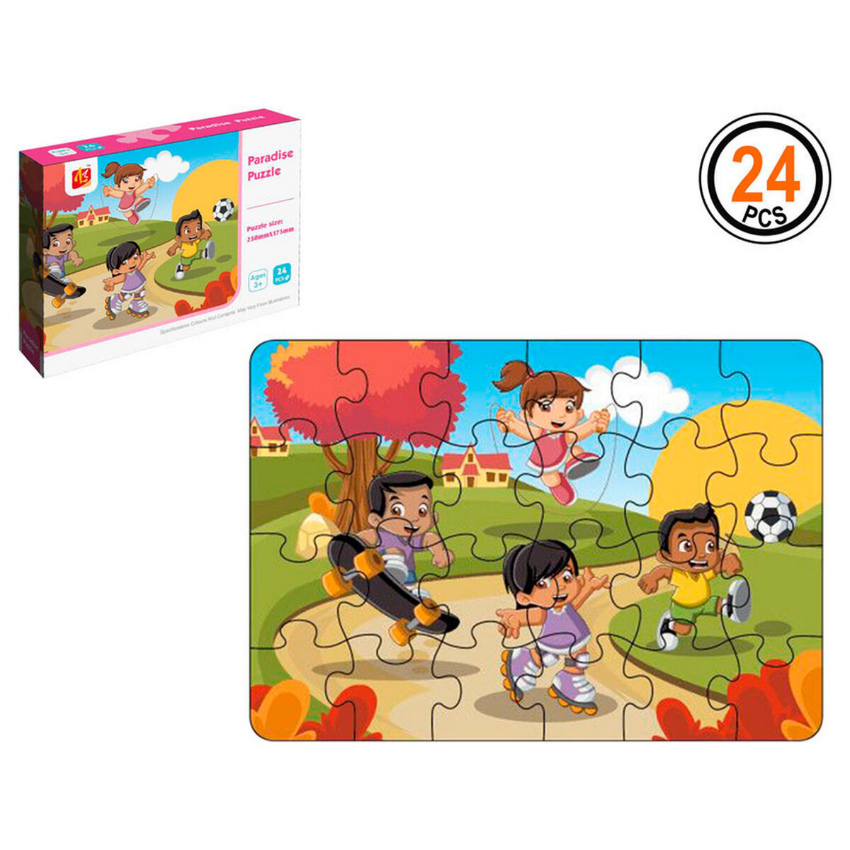 Bigbuy Kids - Puzzle Infantil 16 x 12 cm 24 Peças