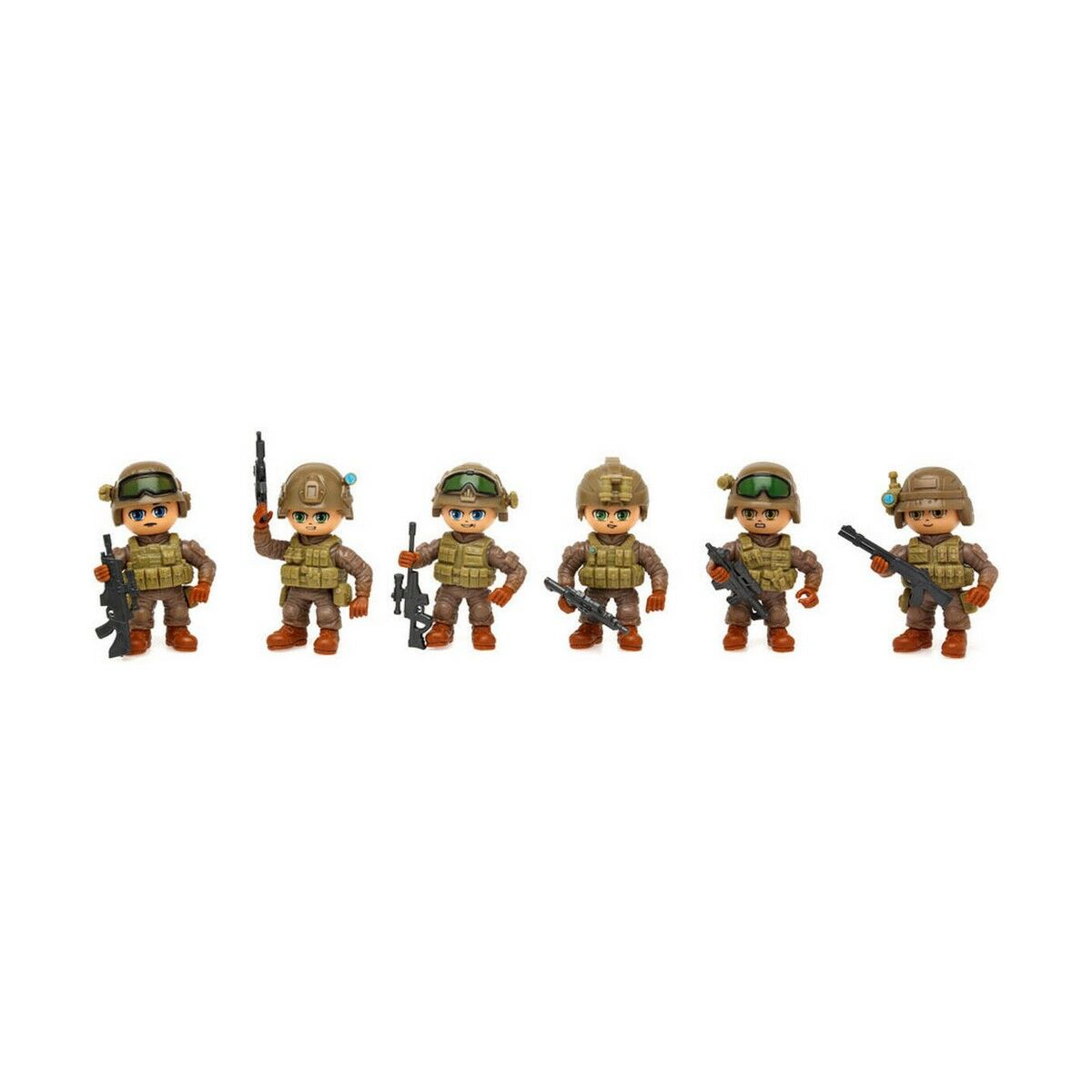 Bigbuy Fun - Figuras de Ação Camuflagem Conjunto 41 x 24 cm