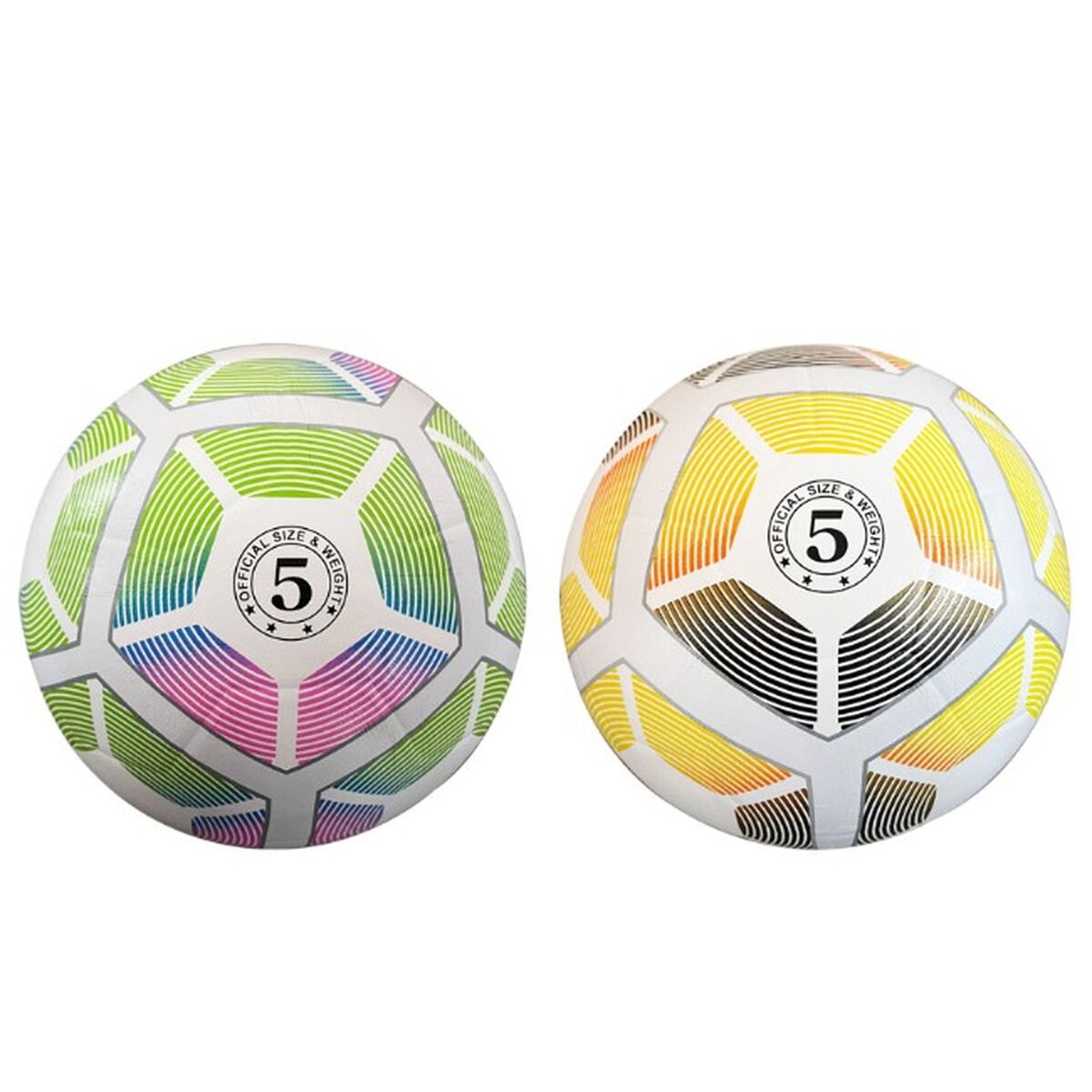 Bigbuy Fun - Bola de Futebol Multicolor Ø 23 cm