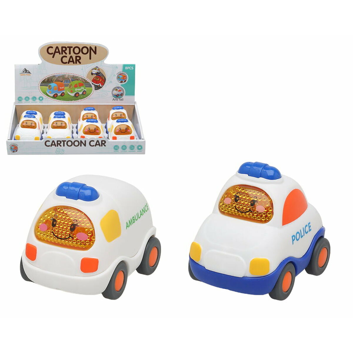 Bigbuy Fun - Carro Cartoon Car 8 cm