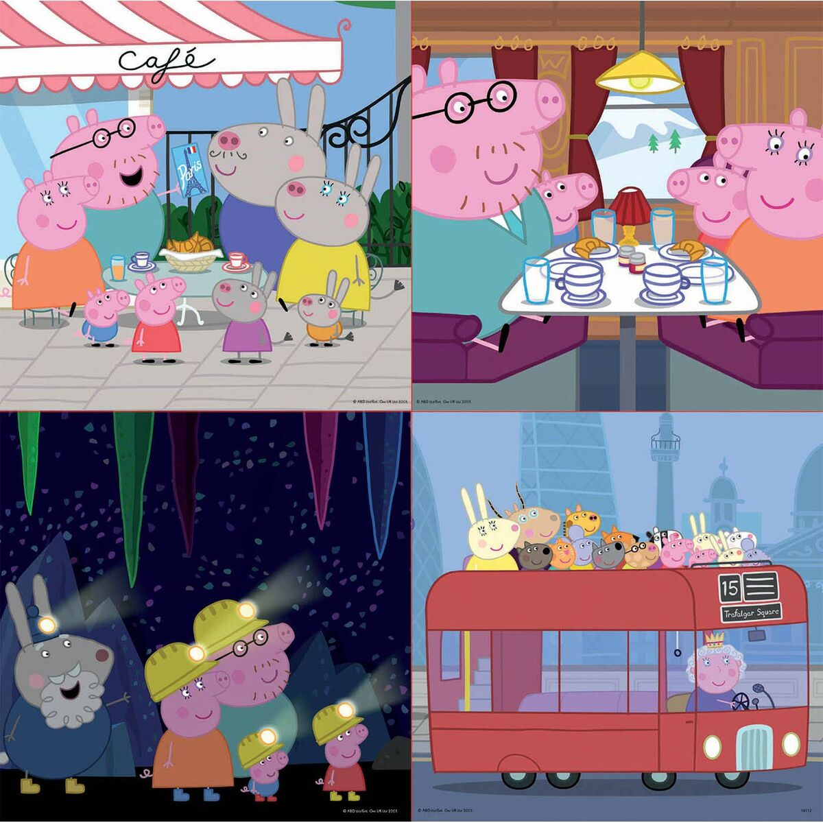 imagem de Set de 4 Puzzles   Peppa Pig Cosy corner         16 x 16 cm2