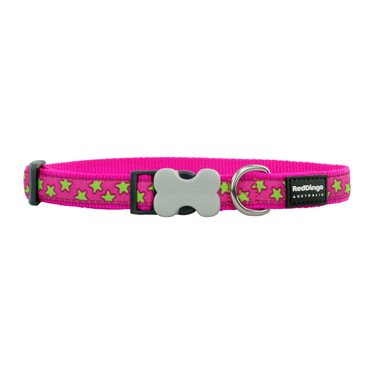 imagem de Coleira para Cães Red Dingo STYLE STARS LIME ON HOT PINK 31-47 cm3