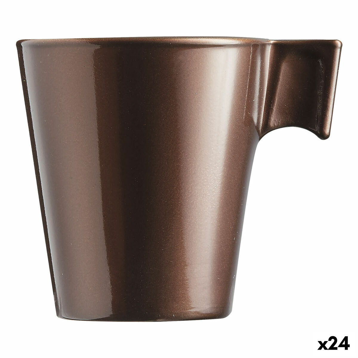 Luminarc - Caneca Luminarc Flashy Castanho 80 ml Vidro (24 Unidades)