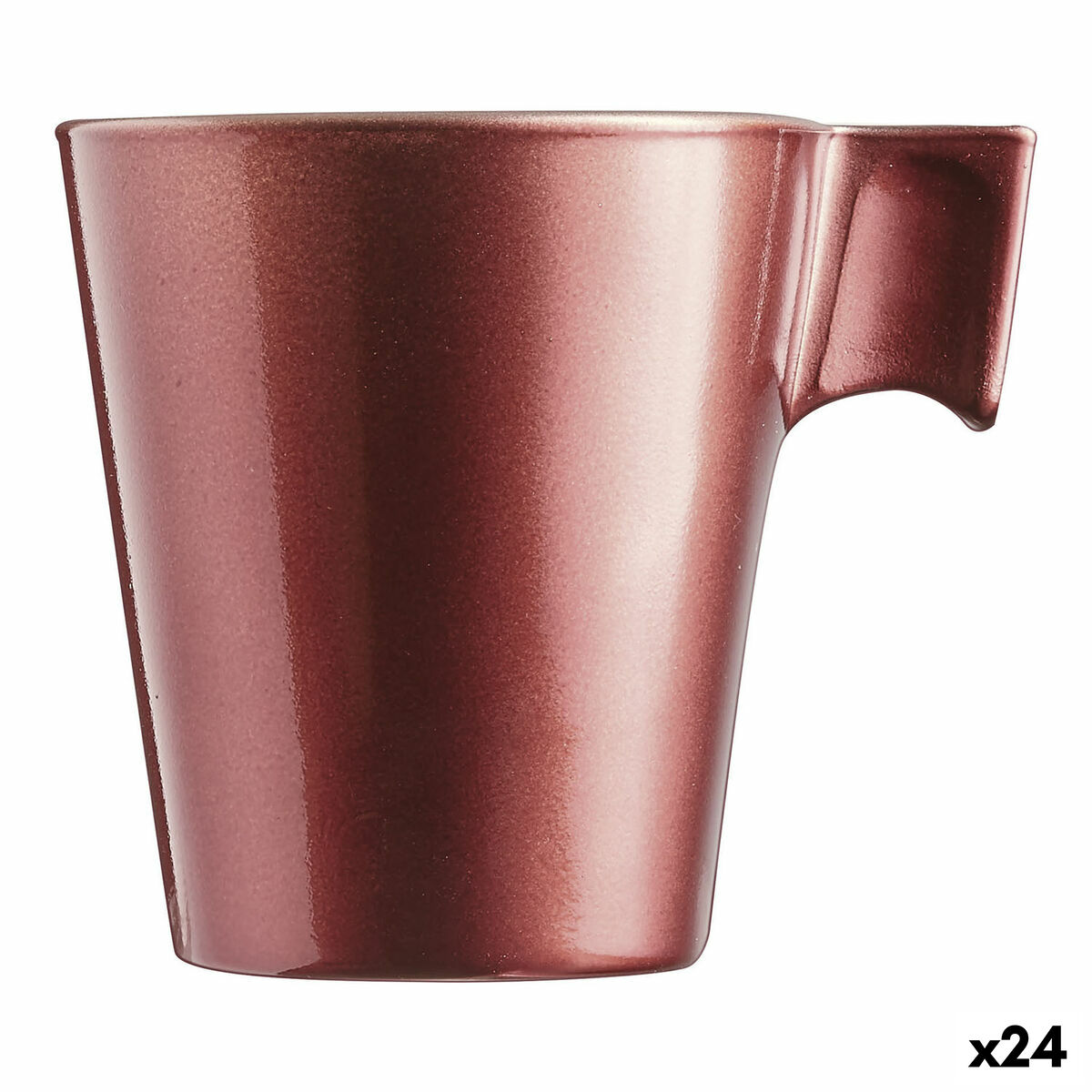 Luminarc - Caneca Luminarc Flashy Vermelho 80 ml Vidro (24 Unidades)