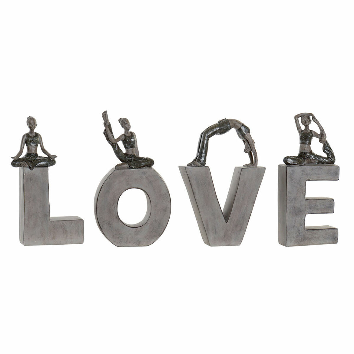 imagem de Figura Decorativa DKD Home Decor Love Resina (13 x 6 x 23 cm) (40 x 4 x 22 cm) (4 pcs)1