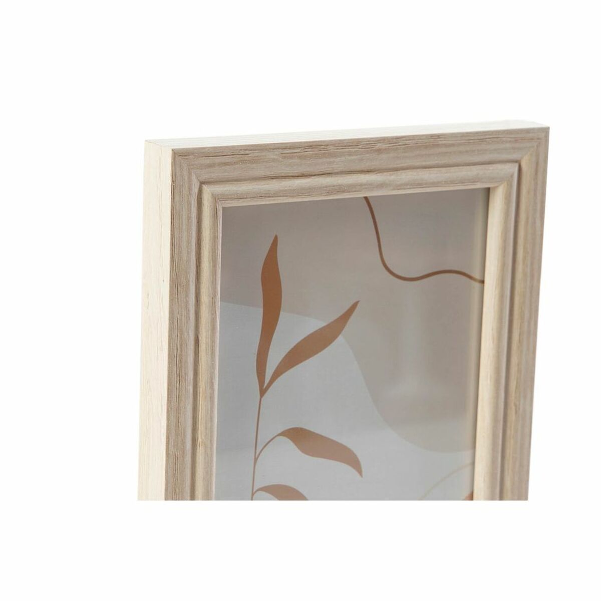 imagem de Molduras de Parede DKD Home Decor 32,5 x 1,5 x 45 cm Cristal Natural Castanho Moderno Madeira MDF2