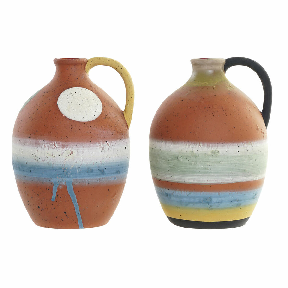 imagem de Vaso DKD Home Decor Multicolor Terracota 14,5 x 14 x 20 cm (2 Unidades)1