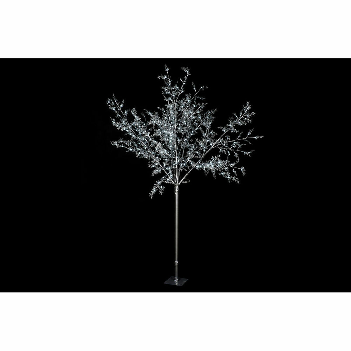 imagem de Árvore de Natal DKD Home Decor Branco Prateado Metal Plástico 120 x 120 x 220 cm4