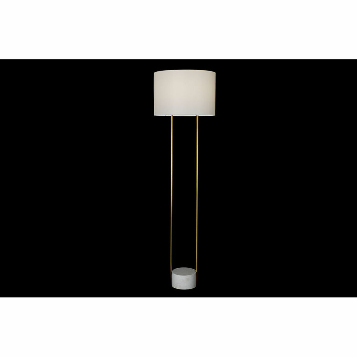 imagem de Luminária de chão DKD Home Decor Branco Dourado Metal Mármore 50 W 220 V 48 x 48 x 170 cm2