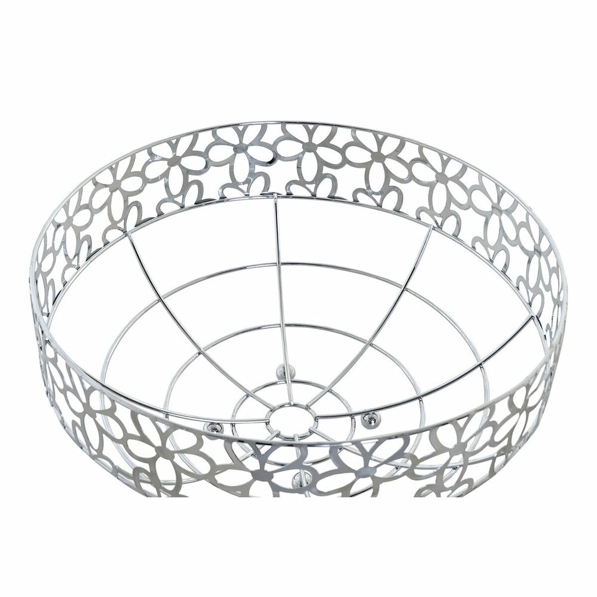 imagem de Fruteira DKD Home Decor Prateado Metal Plástico 28 x 28 x 13,5 cm2