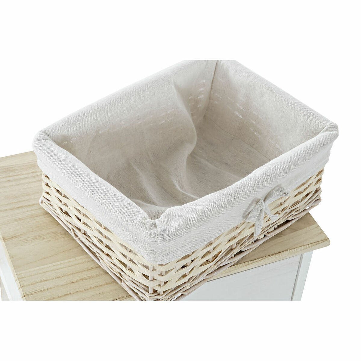 imagem de Cómoda DKD Home Decor Natural Branco vime Madeira de paulónia (40 x 29 x 42,5 cm)4