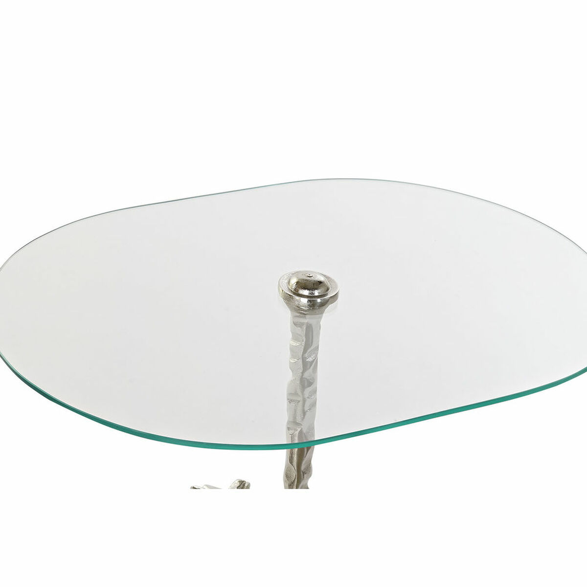 imagem de Mesa de apoio DKD Home Decor Transparente Alumínio Cristal Prateado Cavalo (54 x 39 x 57 cm)2