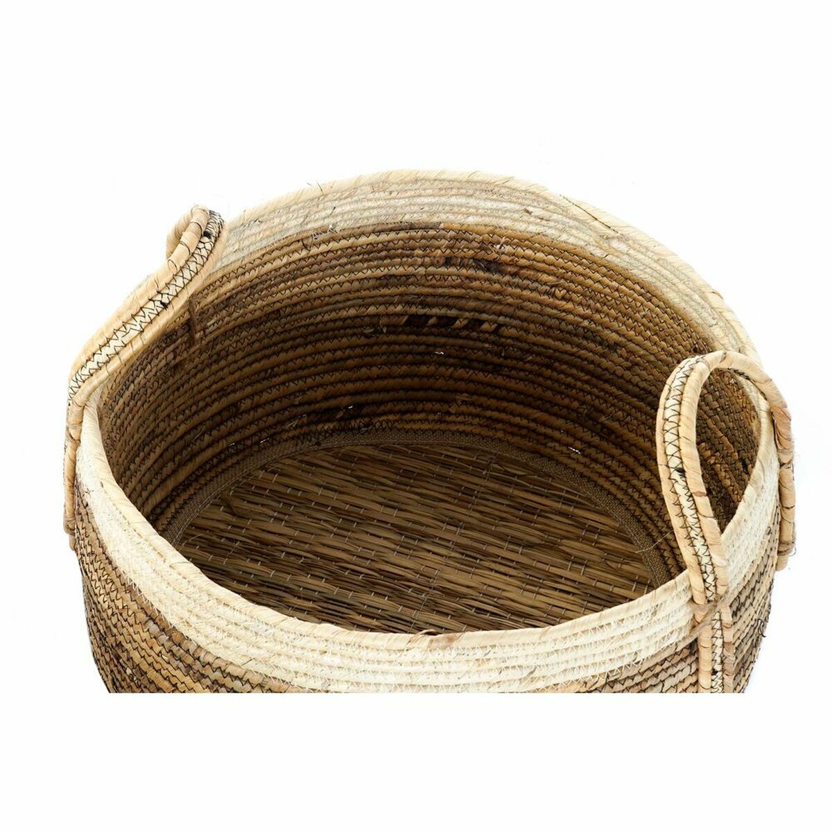 imagem de Conjunto de Cestas DKD Home Decor Tropical Fibra natural Juncos (45 x 45 x 33 cm) (3 Peças)4