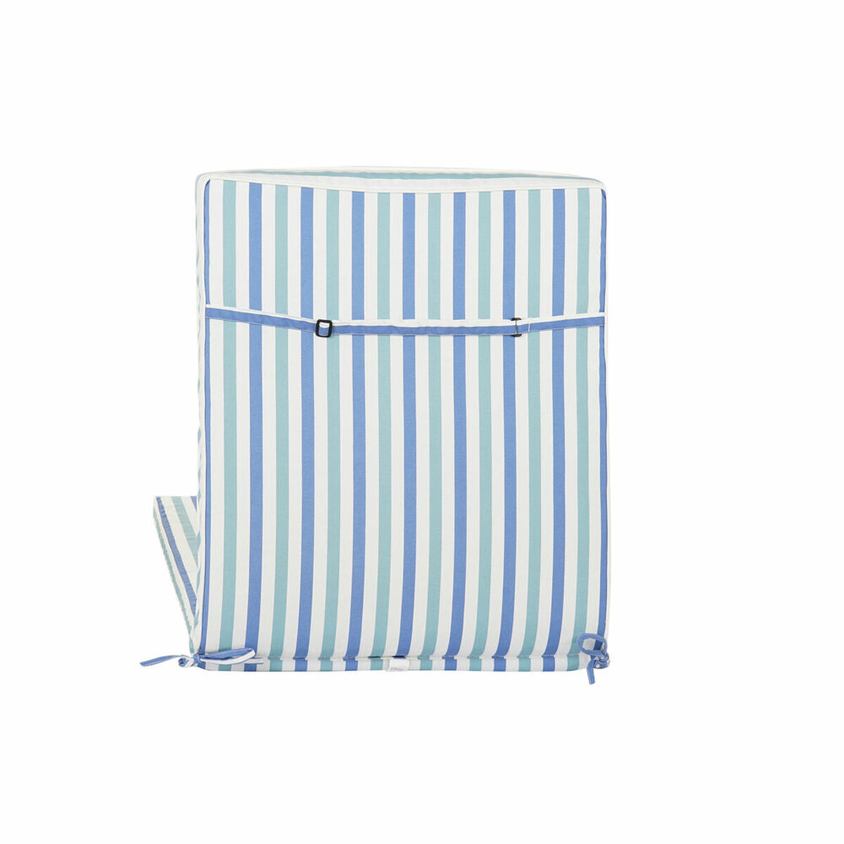 imagem de Almofada DKD Home Decor Redes 190 x 60 x 5 cm Riscas Branco Azul celeste Azul Marinho (190 x 60 x 5 cm)2