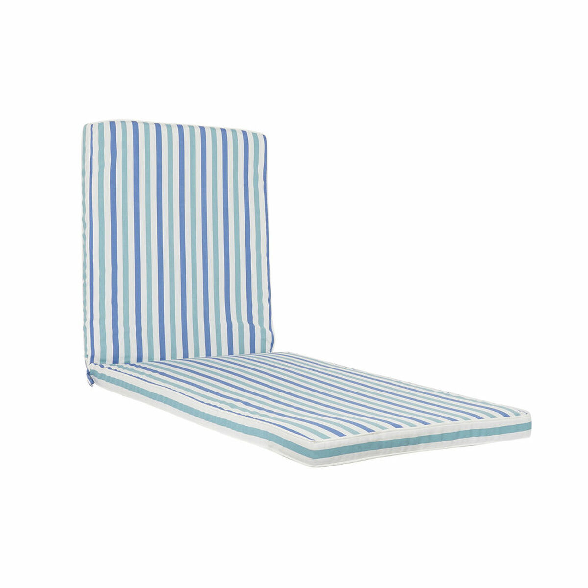 DKD Home Decor - Almofada DKD Home Decor Redes 190 x 60 x 5 cm Riscas Branco Azul celeste Azul Marinho (190 x 60 x 5 cm)