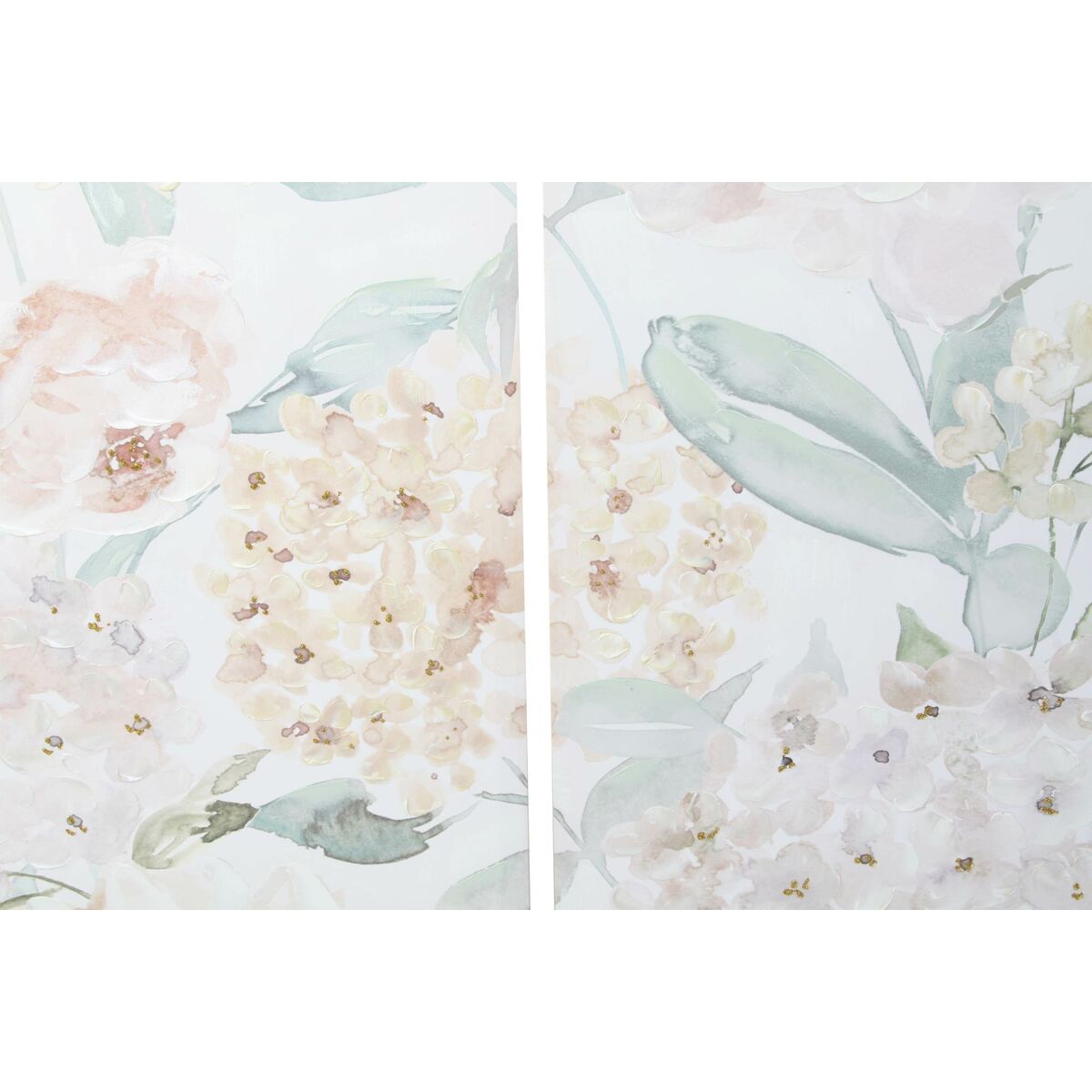 imagem de Pintura DKD Home Decor Bloemen 55 x 3 x 135 cm Shabby Chic (3 Peças)2