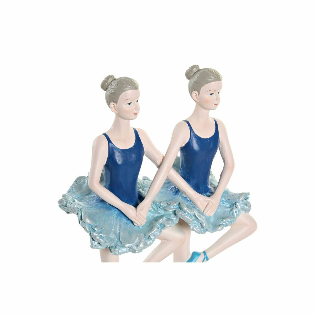 imagem de Figura Decorativa DKD Home Decor Azul Romântico Bailarina Ballet 14 x 7,5 x 21,5 cm2