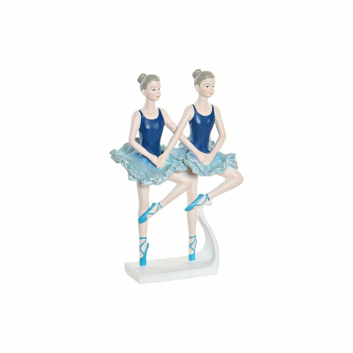 DKD Home Decor - Figura Decorativa DKD Home Decor Azul Romântico Bailarina Ballet 14 x 7,5 x 21,5 cm