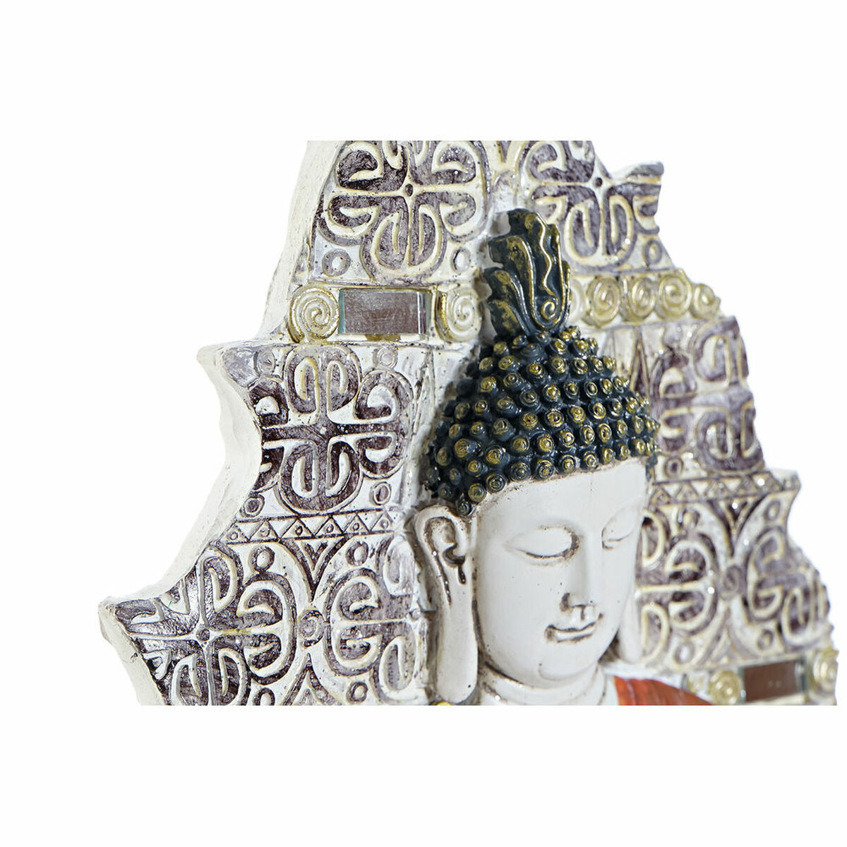 imagem de Decoração de Parede DKD Home Decor Azul Vermelho Dourado Buda Oriental 19 x 3,1 x 26,5 cm (3 Peças)2