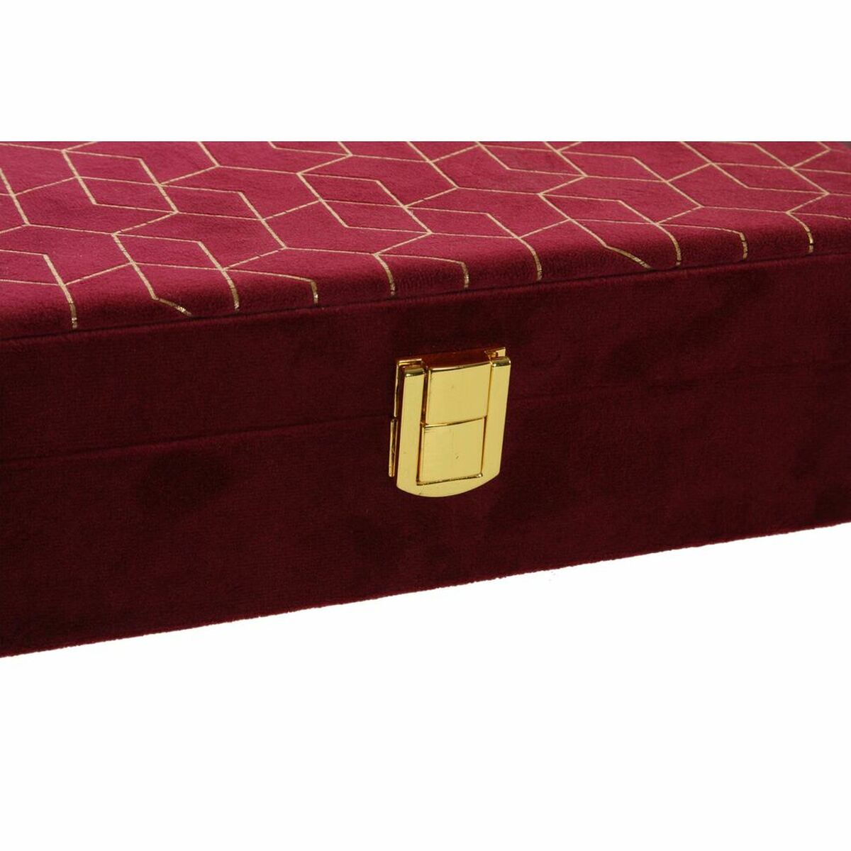 imagem de Guarda-Joias DKD Home Decor Roxo Cor de Rosa Dourado Madeira 24 x 16 x 7 cm (2 Unidades)2