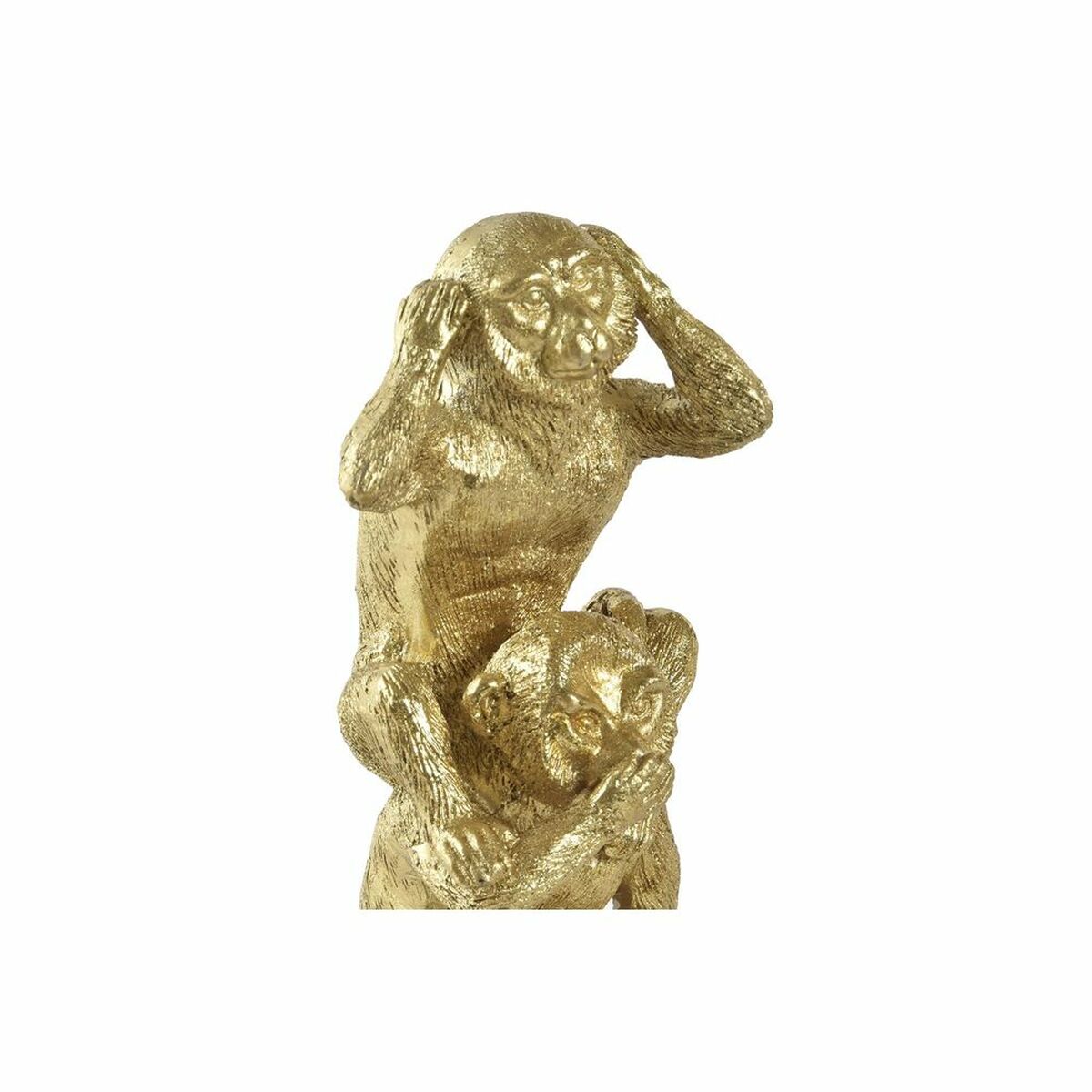 imagem de Figura Decorativa DKD Home Decor Dourado Macacos 9 x 7 x 25 cm2