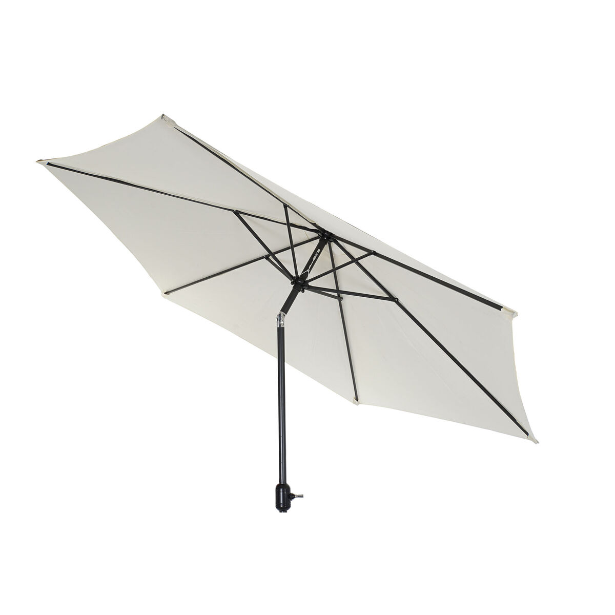 DKD Home Decor - Parasol DKD Home Decor Preto Bege Aço 300 x 300 x 250 cm