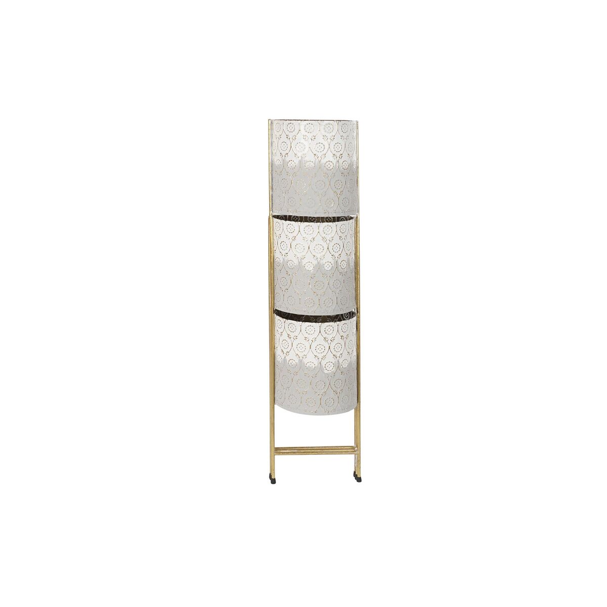 imagem de Plantador DKD Home Decor Cinzento Dourado Metal Branco Duas cores Ferro (45 x 33 x 92,8 cm)4