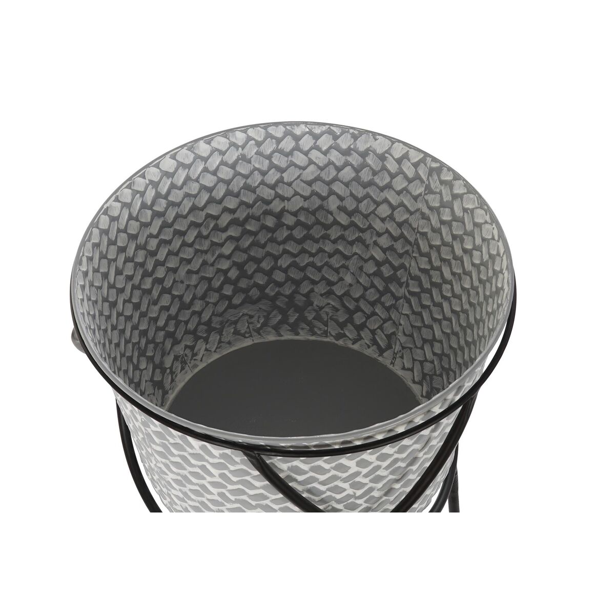 imagem de Conjunto de Vasos DKD Home Decor Preto Cinzento Metal Ferro (37 x 37 x 82 cm)3