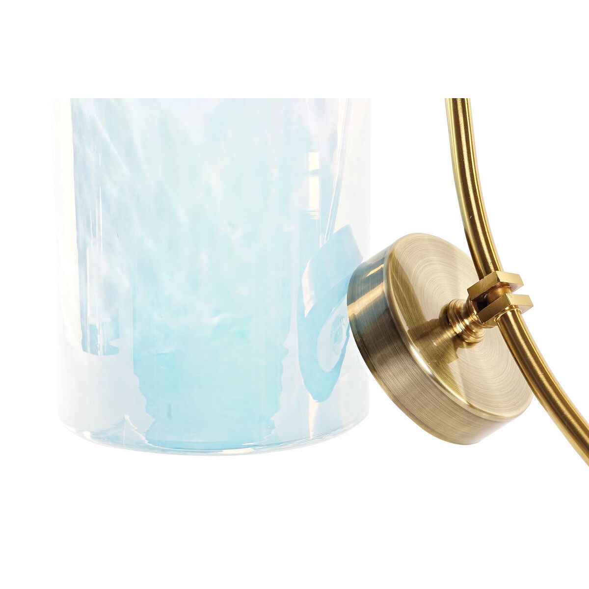 imagem de Vaso DKD Home Decor Cristal Azul Dourado Metal Mediterrâneo (19 x 15 x 33 cm) (Ø 14 cm)3