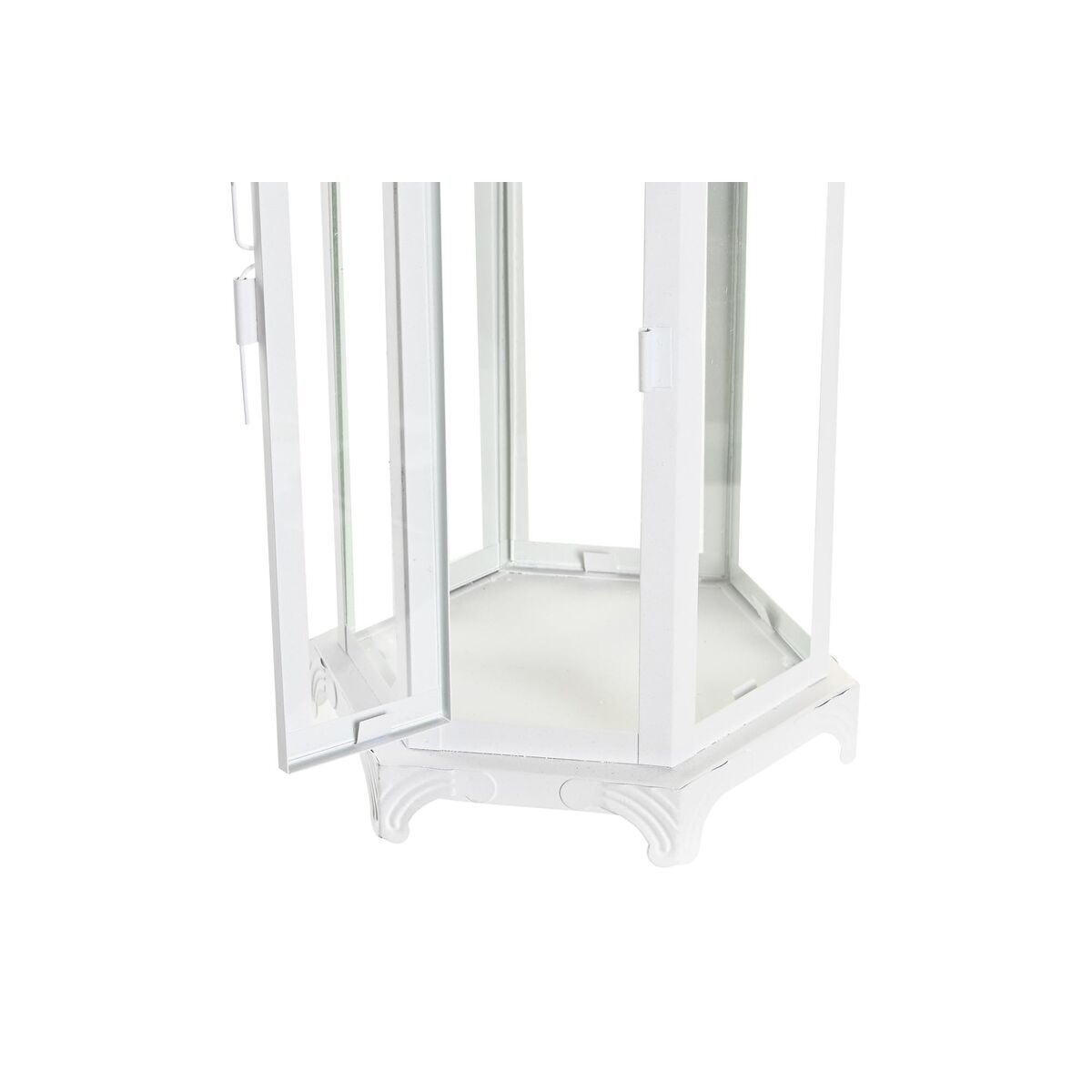 imagem de Lantaarn DKD Home Decor Cristal Metal Branco (20 x 17 x 55 cm)2