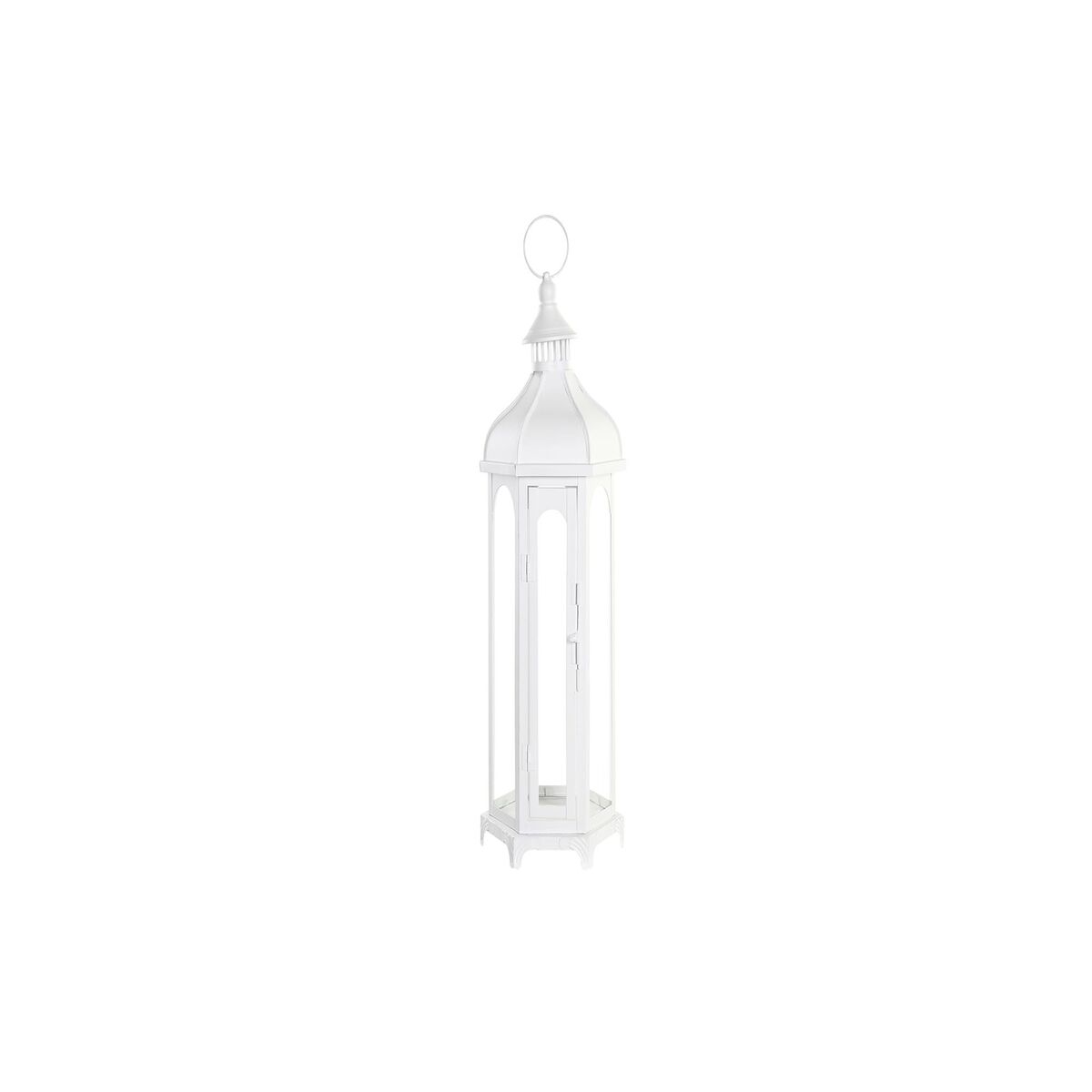 DKD Home Decor - Lantaarn DKD Home Decor Cristal Metal Branco (20 x 17 x 55 cm)