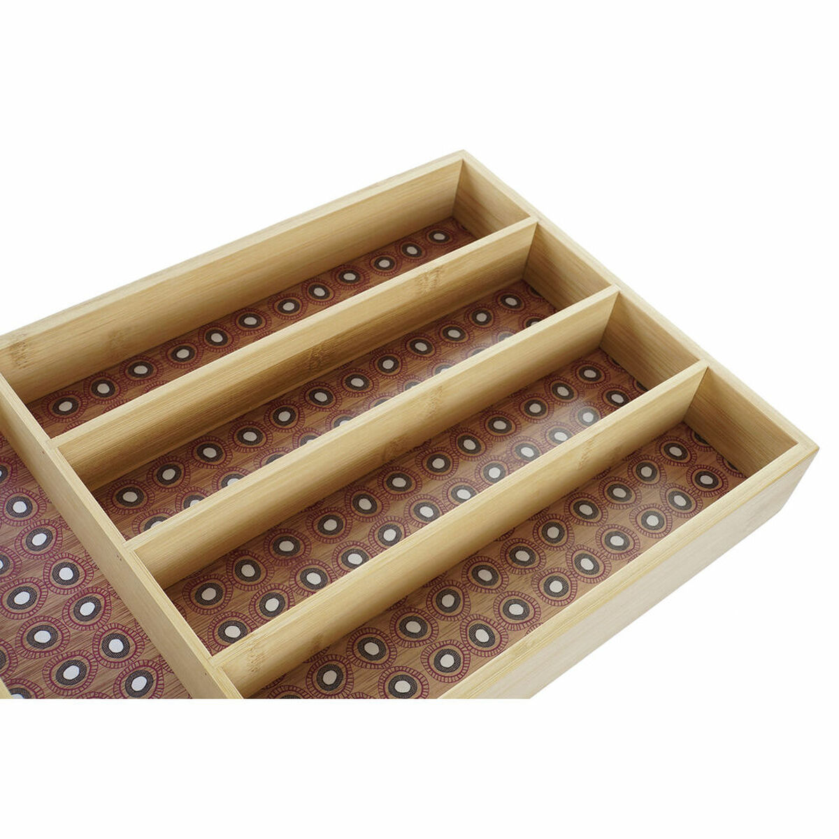 imagem de Organizador de Talheres DKD Home Decor Bambu Colonial Africano 25,5 x 35,5 x 5 cm (2 Unidades)3