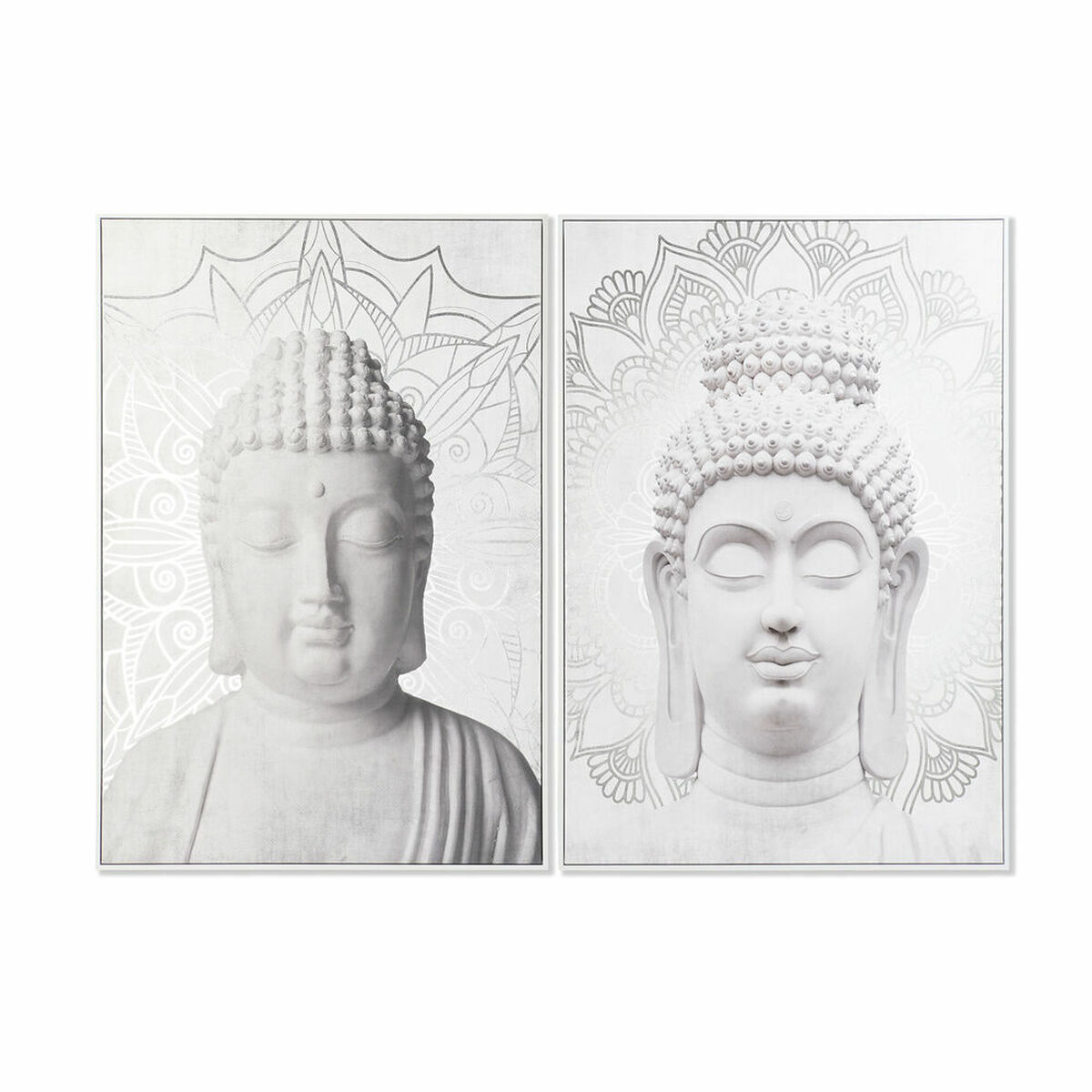 DKD Home Decor - Pintura DKD Home Decor 82,5 x 4,5 x 122,5 cm Buda Oriental (2 Unidades)