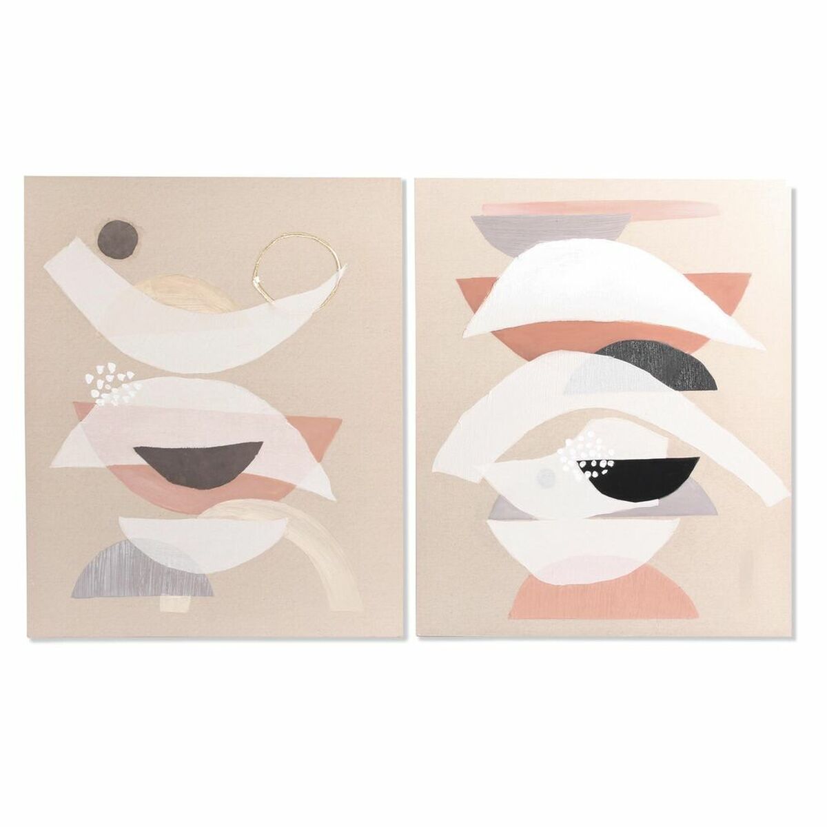 DKD Home Decor - Pintura DKD Home Decor 75,5 x 3,7 x 100 cm Abstrato Moderno (2 Unidades)