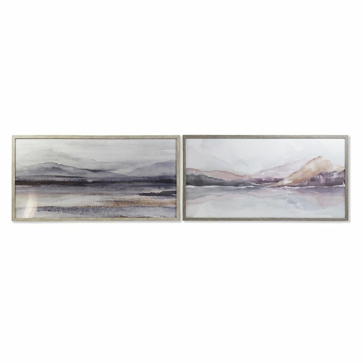 imagem de Pintura DKD Home Decor 124 x 4,5 x 64 cm Montanha Moderno (2 Unidades)1