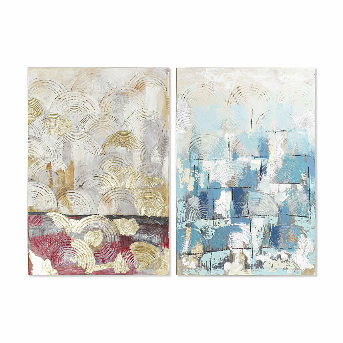 DKD Home Decor - Pintura DKD Home Decor 80 x 3,5 x 120 cm Abstrato Loft (2 Unidades)