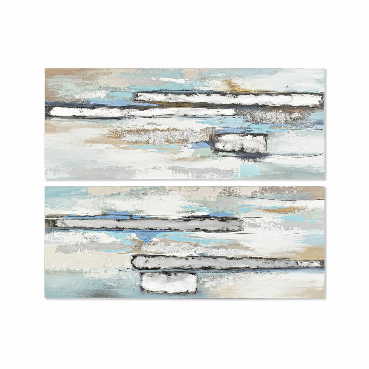 DKD Home Decor - Pintura DKD Home Decor 150 x 3 x 60 cm Abstrato Moderno (2 Unidades)